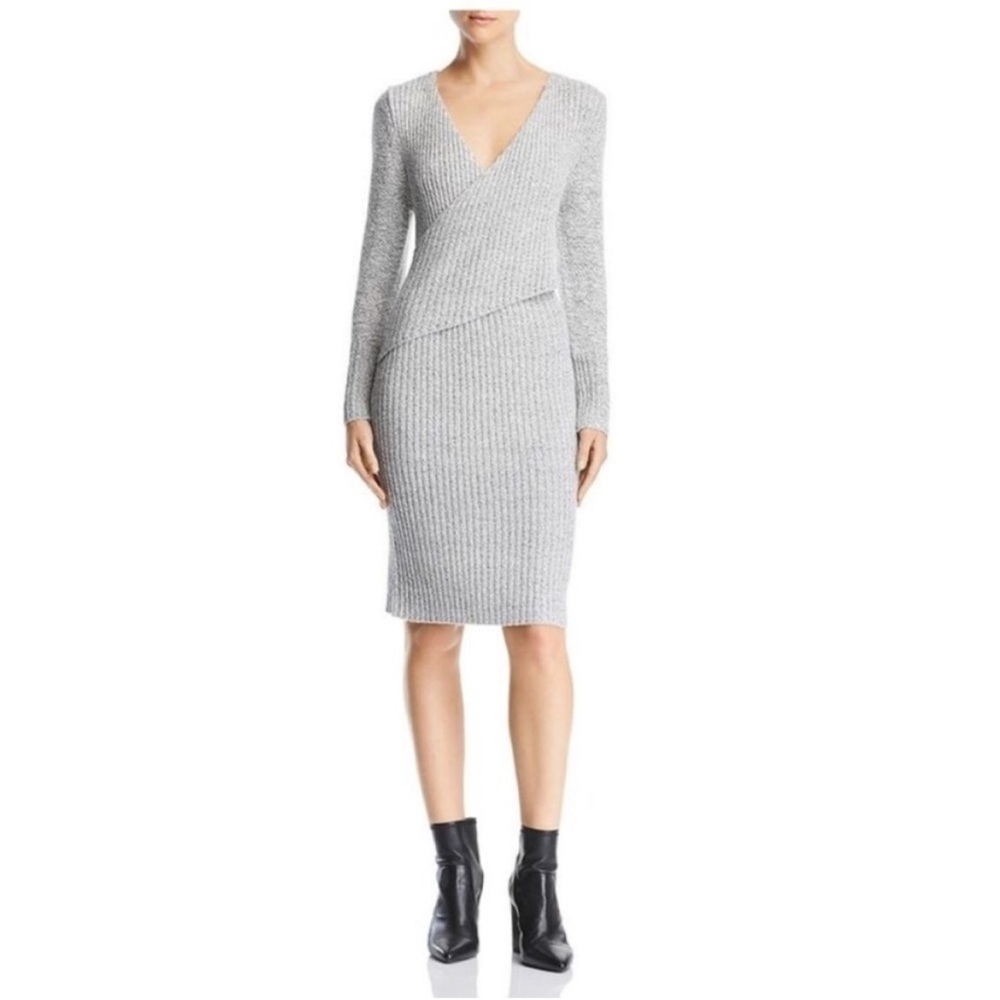 C/MEO Collective Make a Move Ribbed Gray Dress - Picture 2 of 10
